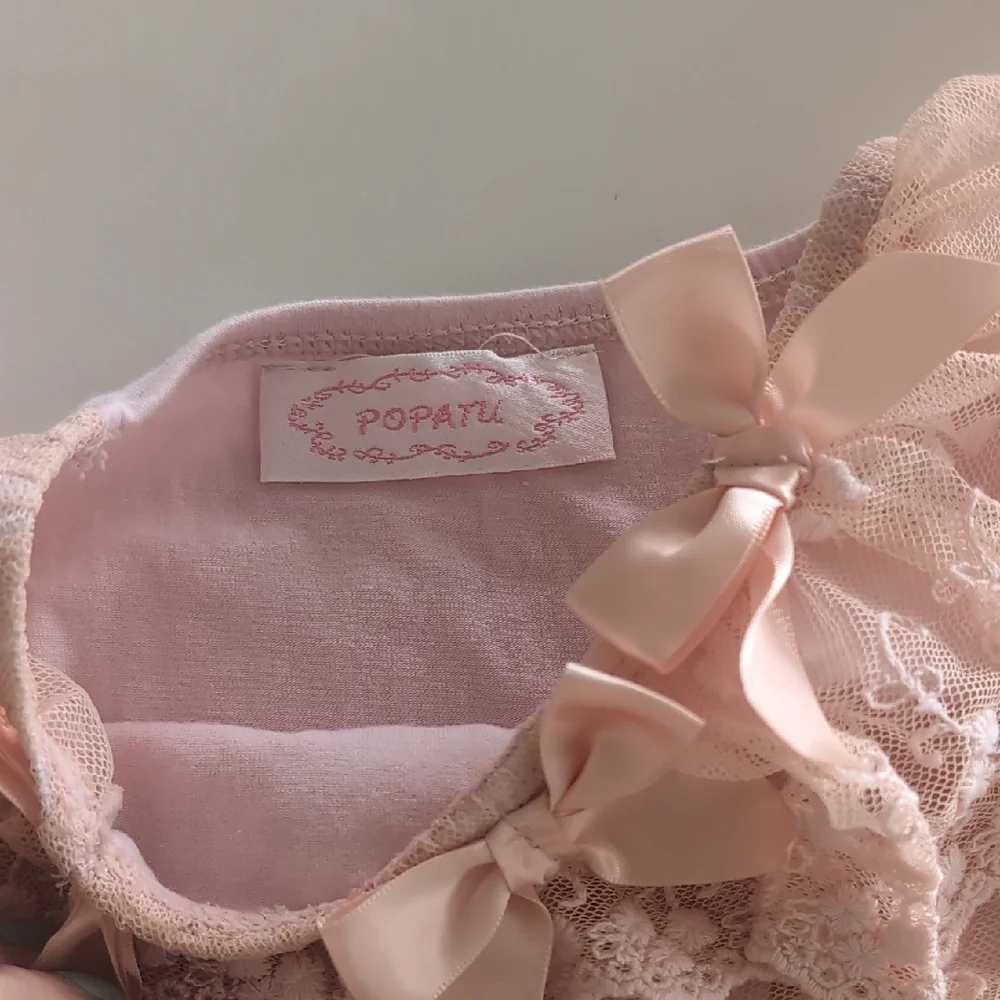 Pink Lace Ruffle Dress - Picture 2 of 6